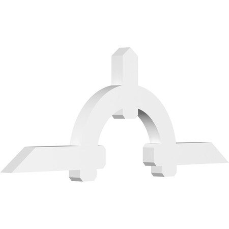 Ekena Millwork Ericson Architectural Grade PVC Gable Bracket, 84"W x 31 1/2"H x 4"D x 6"F, 9/12 Pitch GBP084X32X0406ERI00